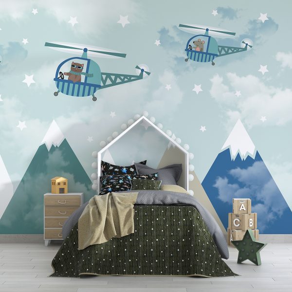 Foto murale Patrulla e Kafshëve Mbi Male