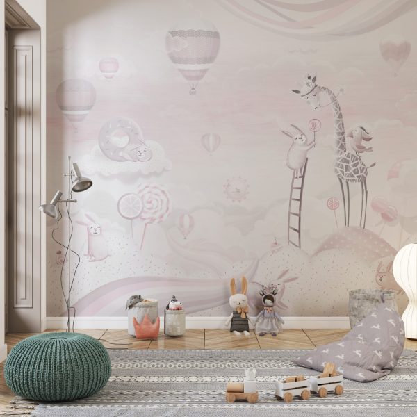 Foto murale Gjirafë në Tokën Magjike