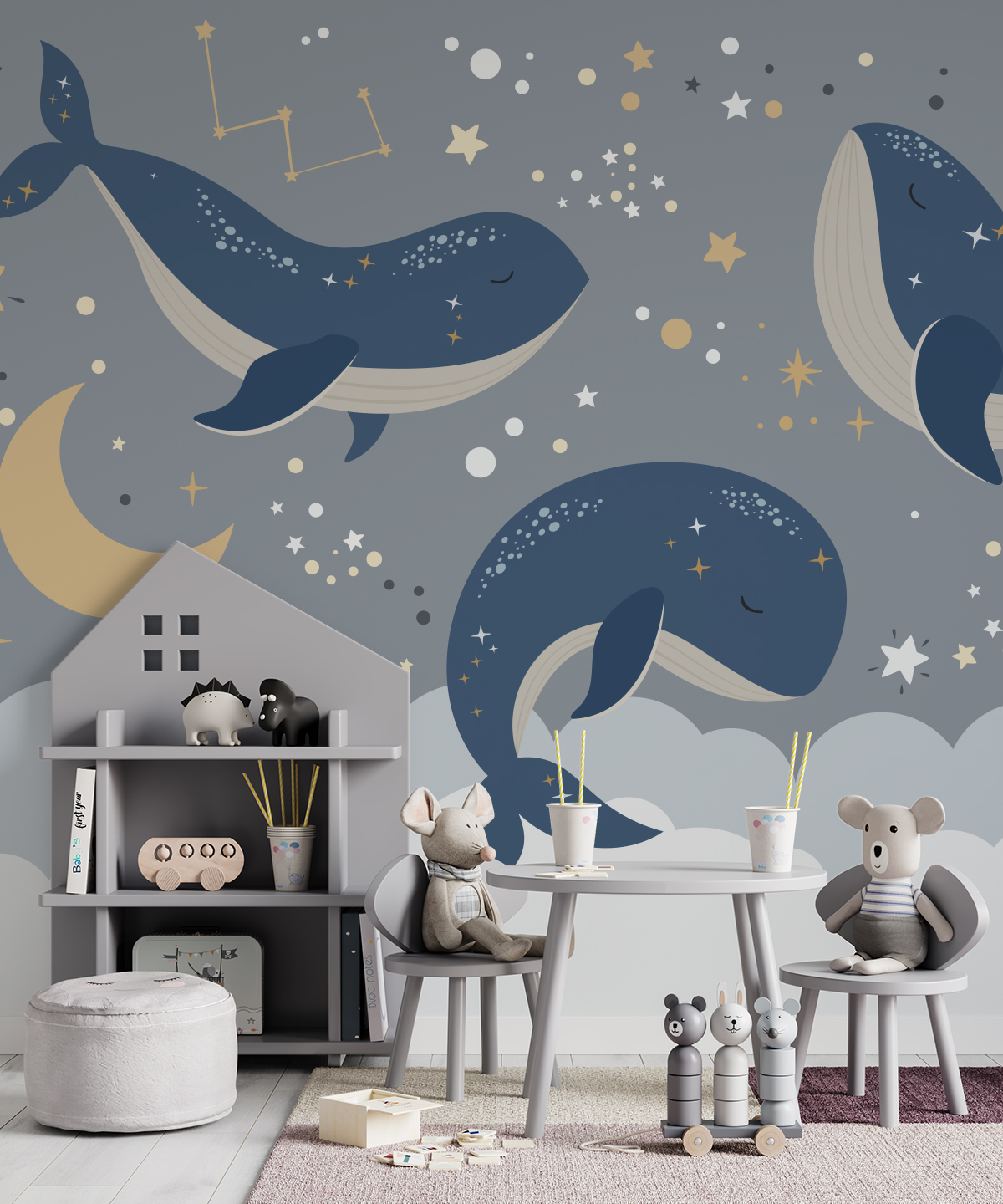 Foto murale Delfinët e Fjetur