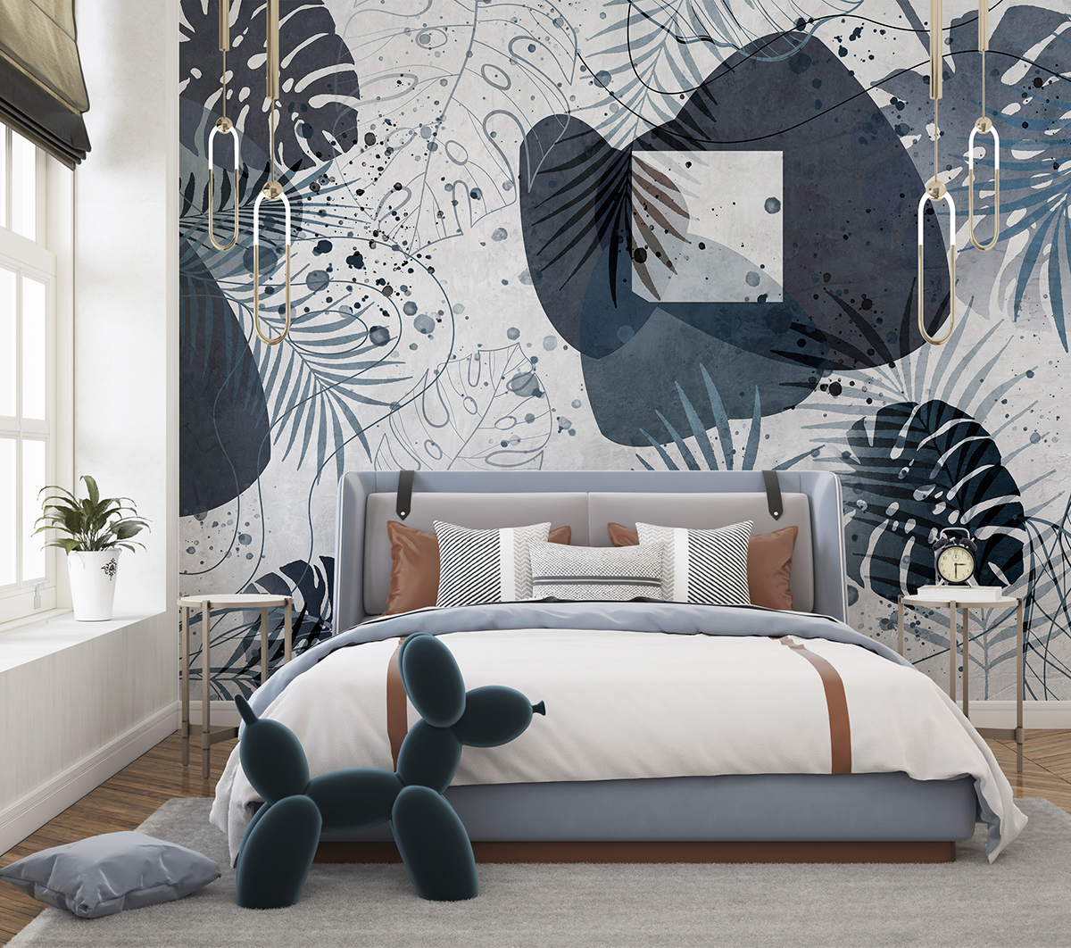 Foto murale Gjethe ekzotike