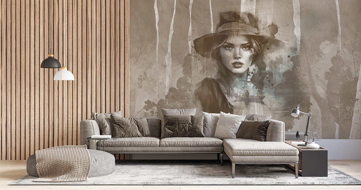 Foto murale Grua me kapelë