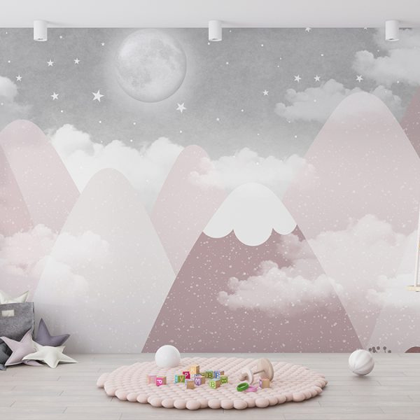 Foto murale Hëna e plotë në male