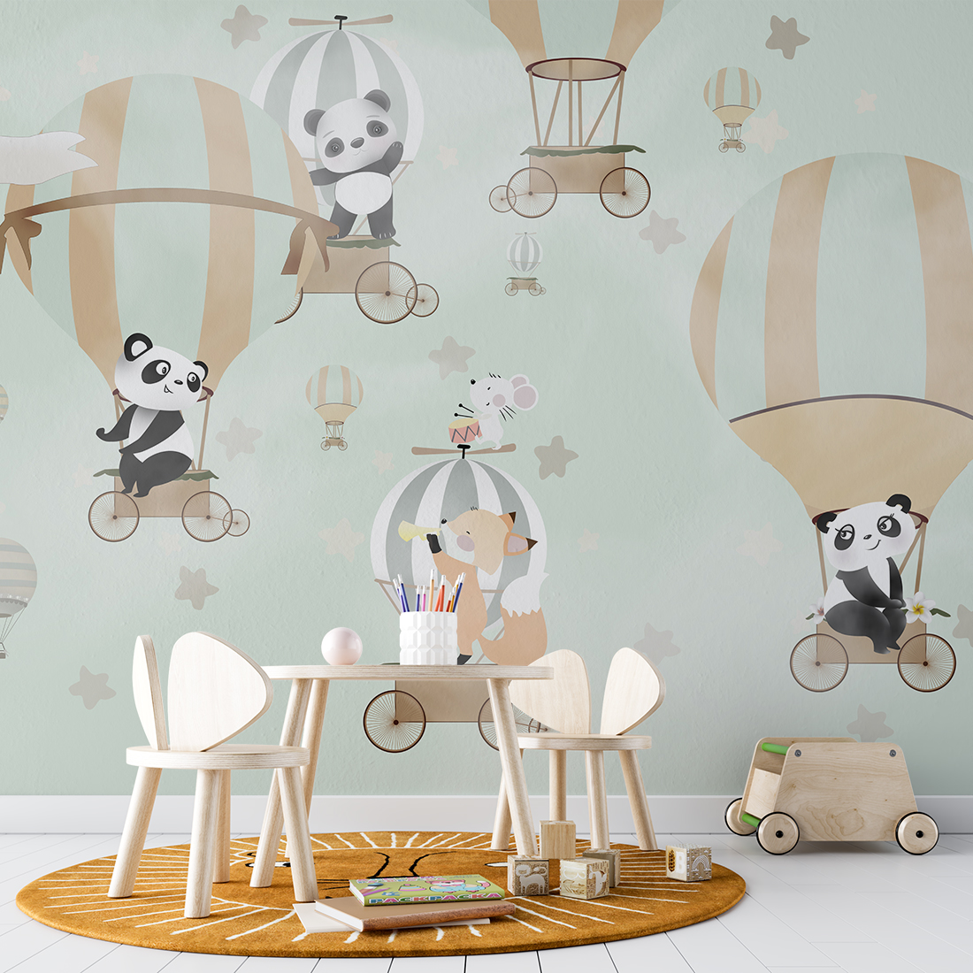 Foto murale Ekspeditë me balonë