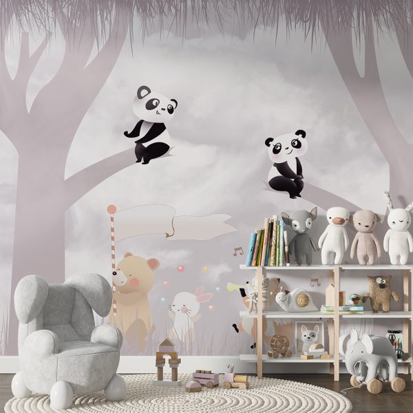 Foto murale Panda të lezetshme