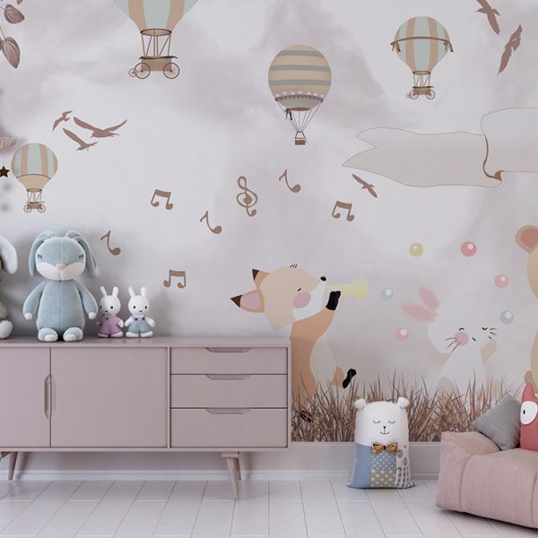 Foto murale Kafshët Muzikore