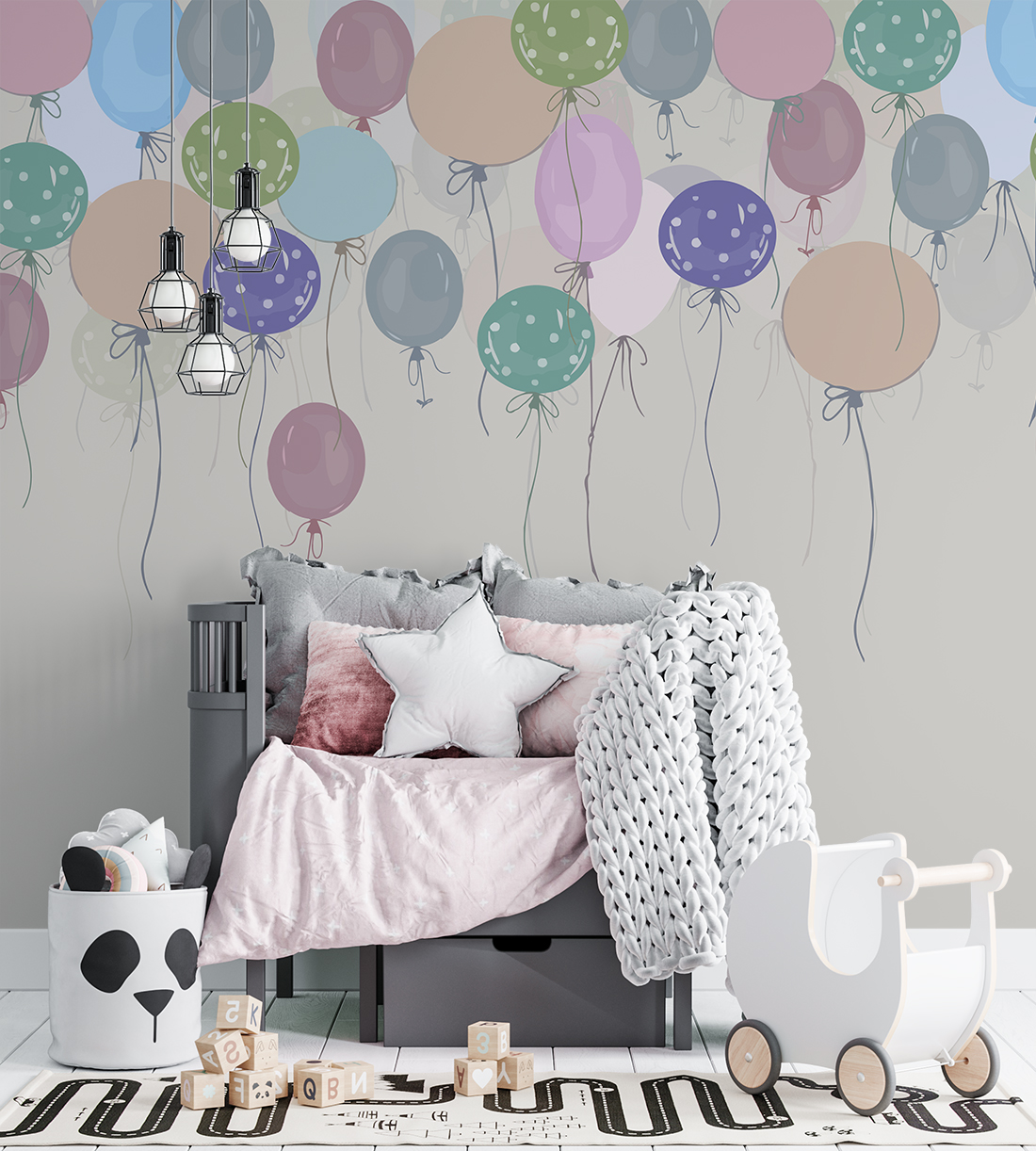 Foto murale Balona shumëngjyrëshe