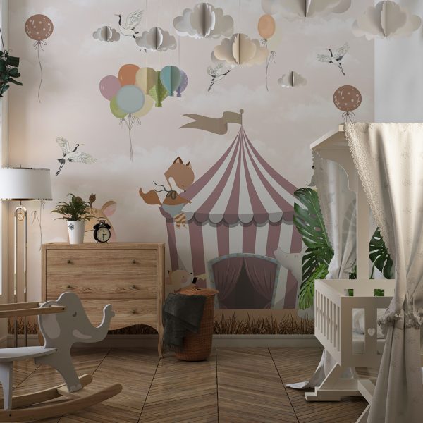 Foto murale Tendë cirku me kafshë