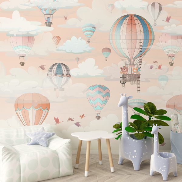 Foto murale Fluturim me balonë