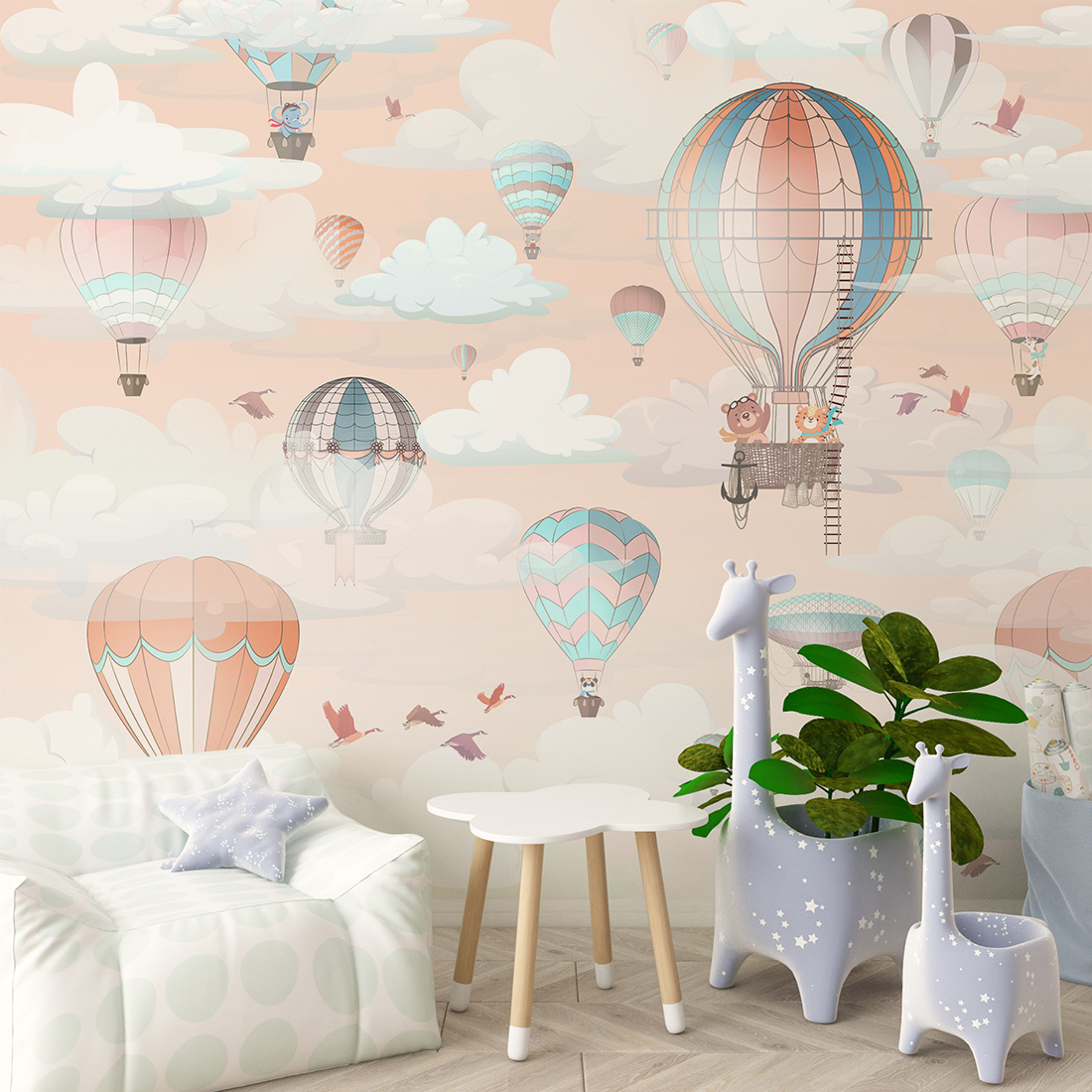 Foto murale Fluturim me balonë