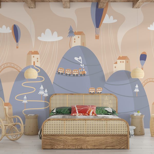 Foto murale Fshati i Malit Blu