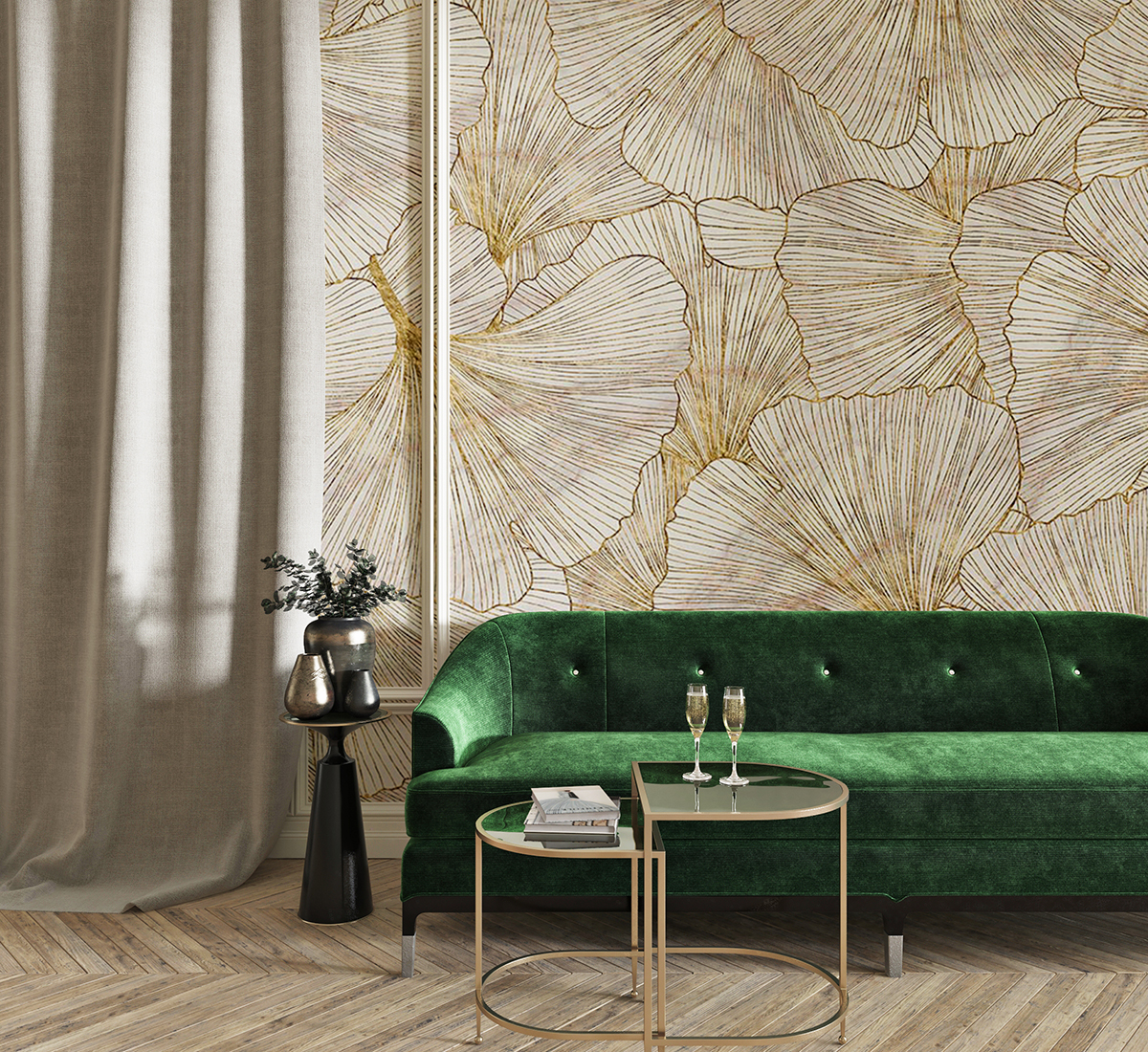 Foto murale Gjethe të Arta të Harmonisë