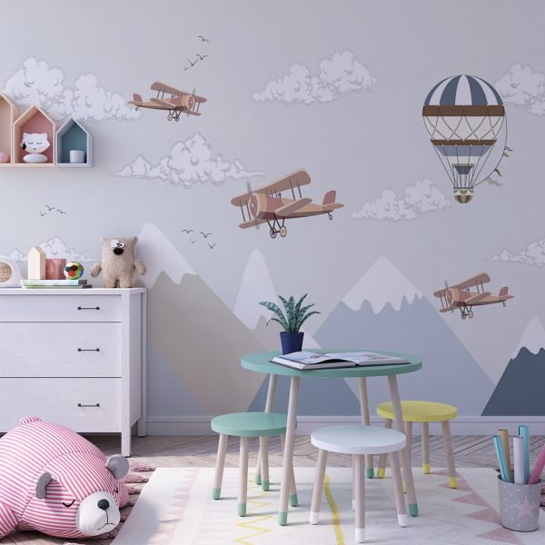 Foto murale Fluturimi midis majave të maleve