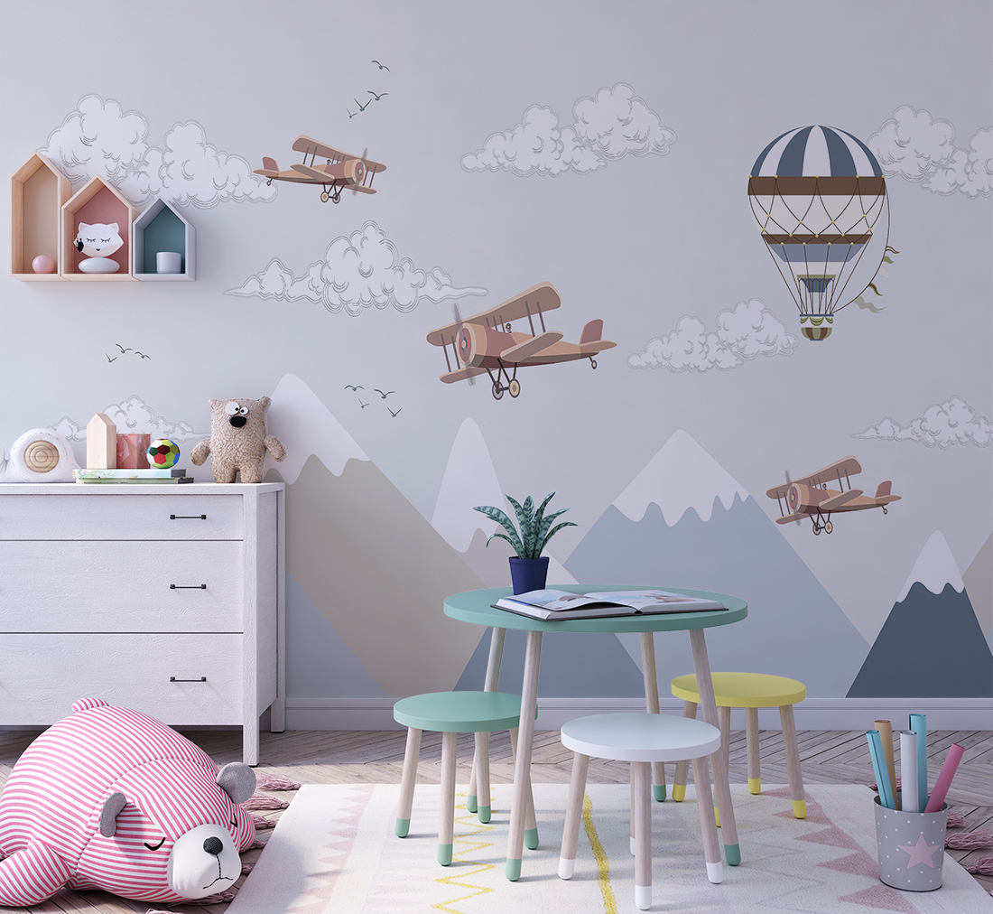 Foto murale Fluturimi midis majave të maleve