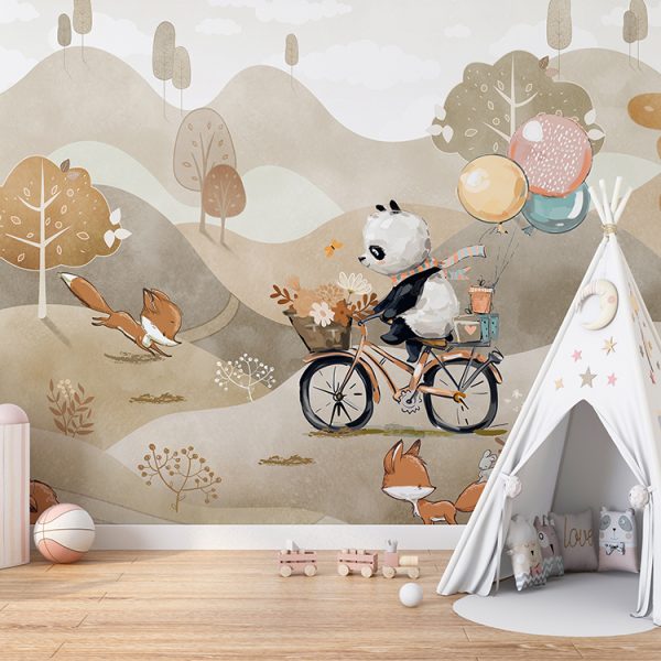 Foto murale Kafshët e Gëzuara të Vjeshtës