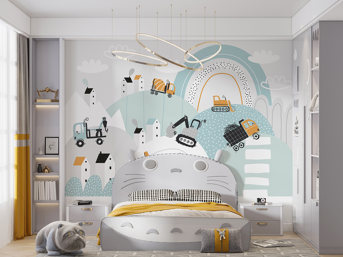 Foto murale Automjete Ndërtimi