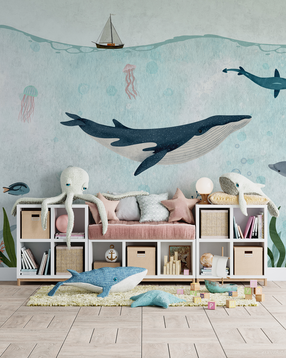 Foto murale Balena në Oqean