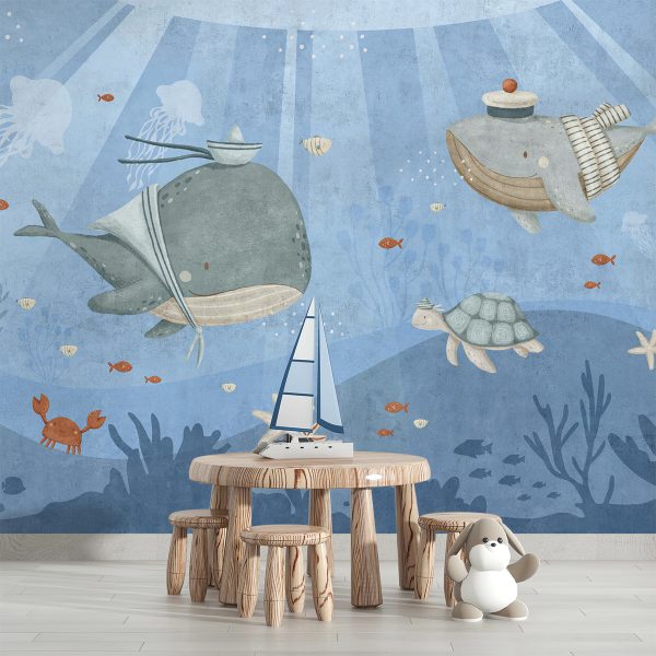 Foto murale Marinarët e Balenave