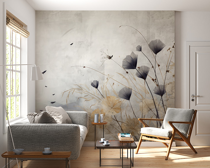 Foto murale Lule në erë