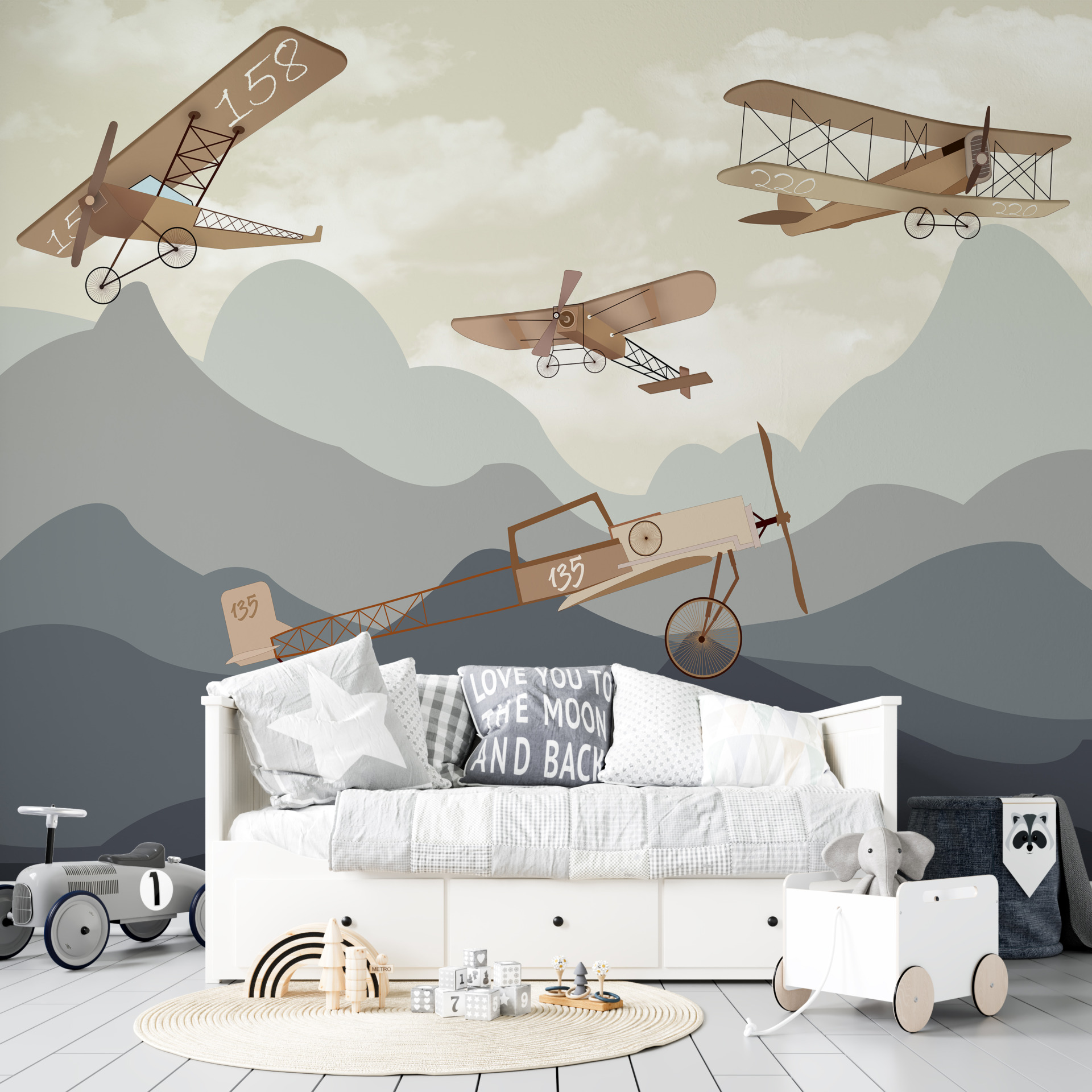 Foto murale Aeroplanët në Male