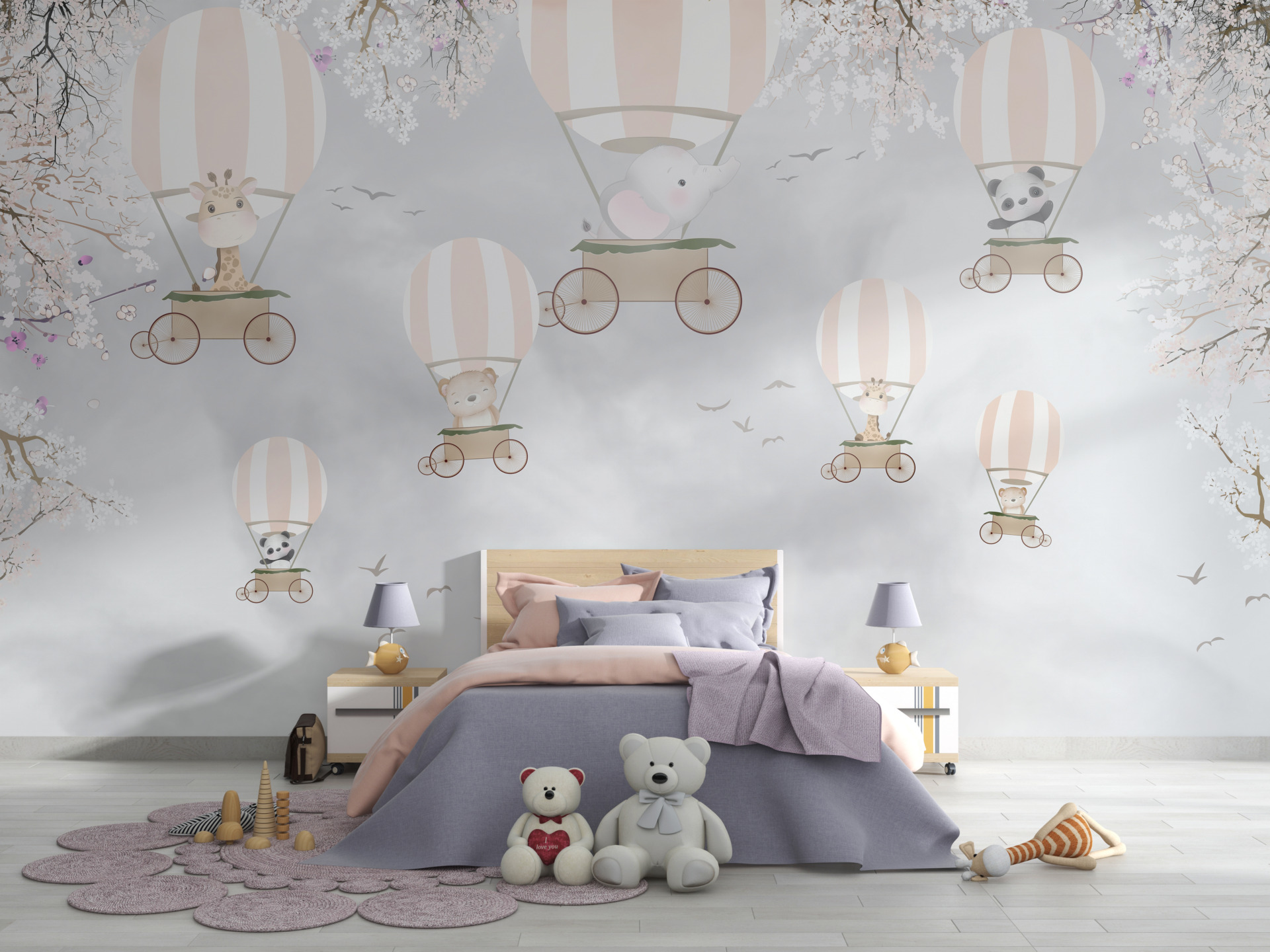 Foto murale Balona mbi rrota