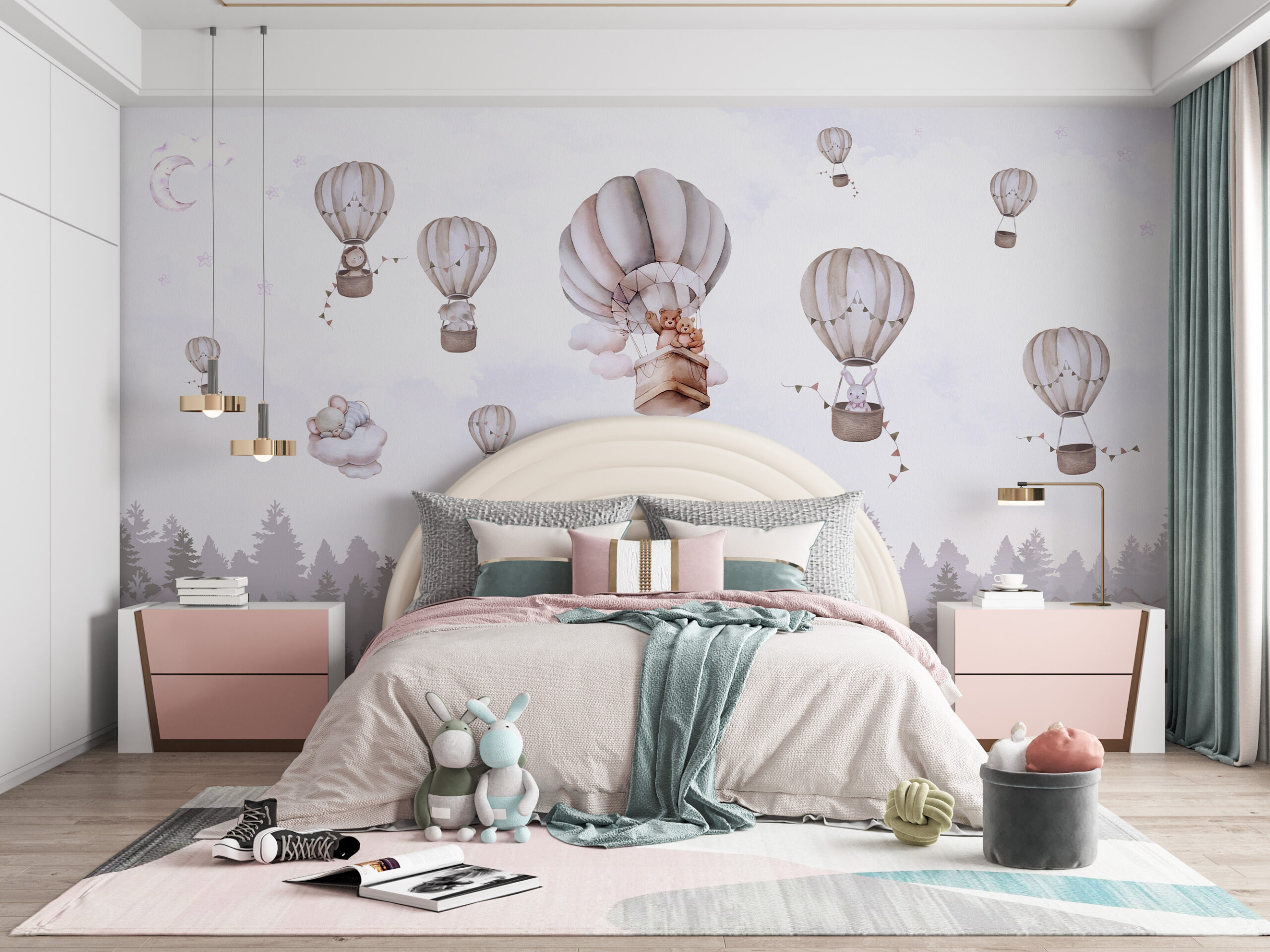 Foto murale Balona mbi pyll