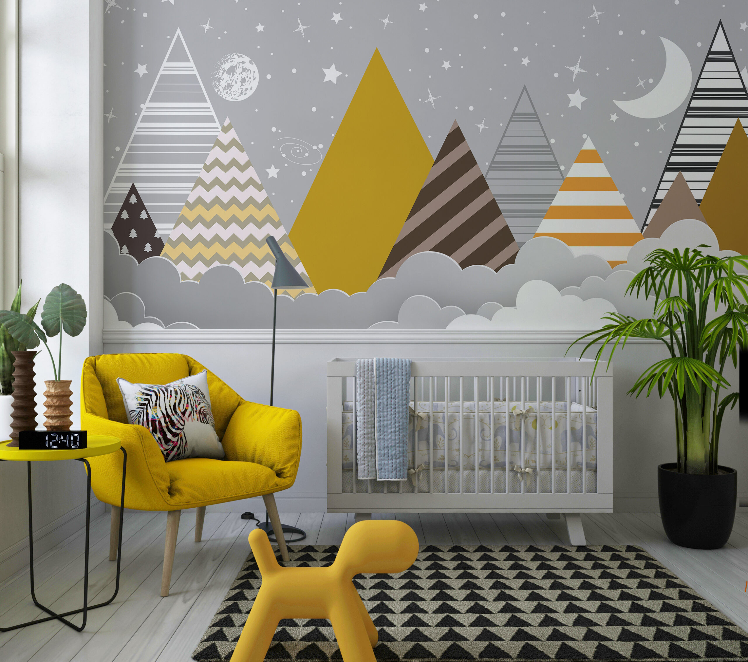 Foto murale Male shumëngjyrëshe