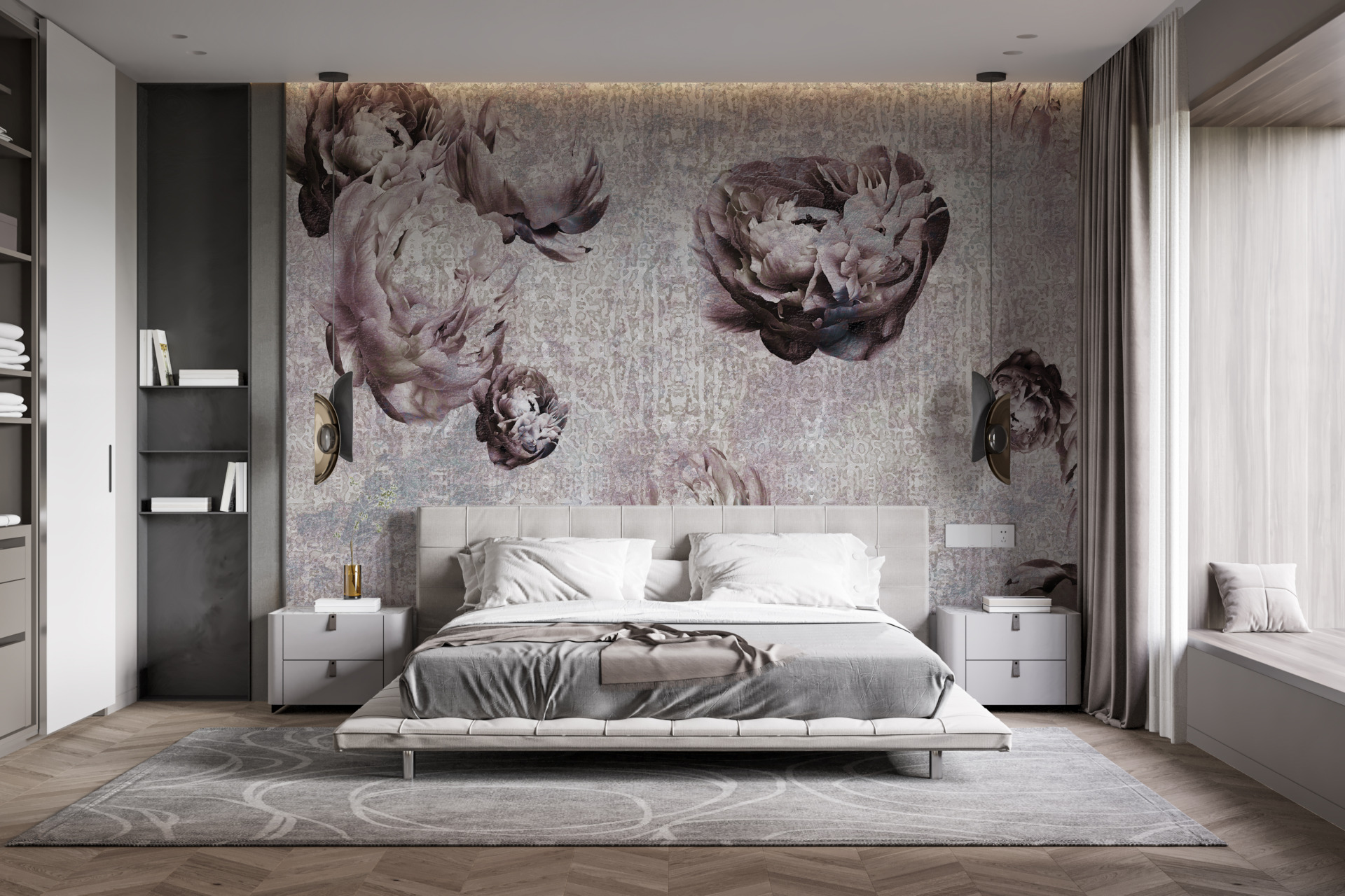 Foto murale Bozhure pa ngjyrë