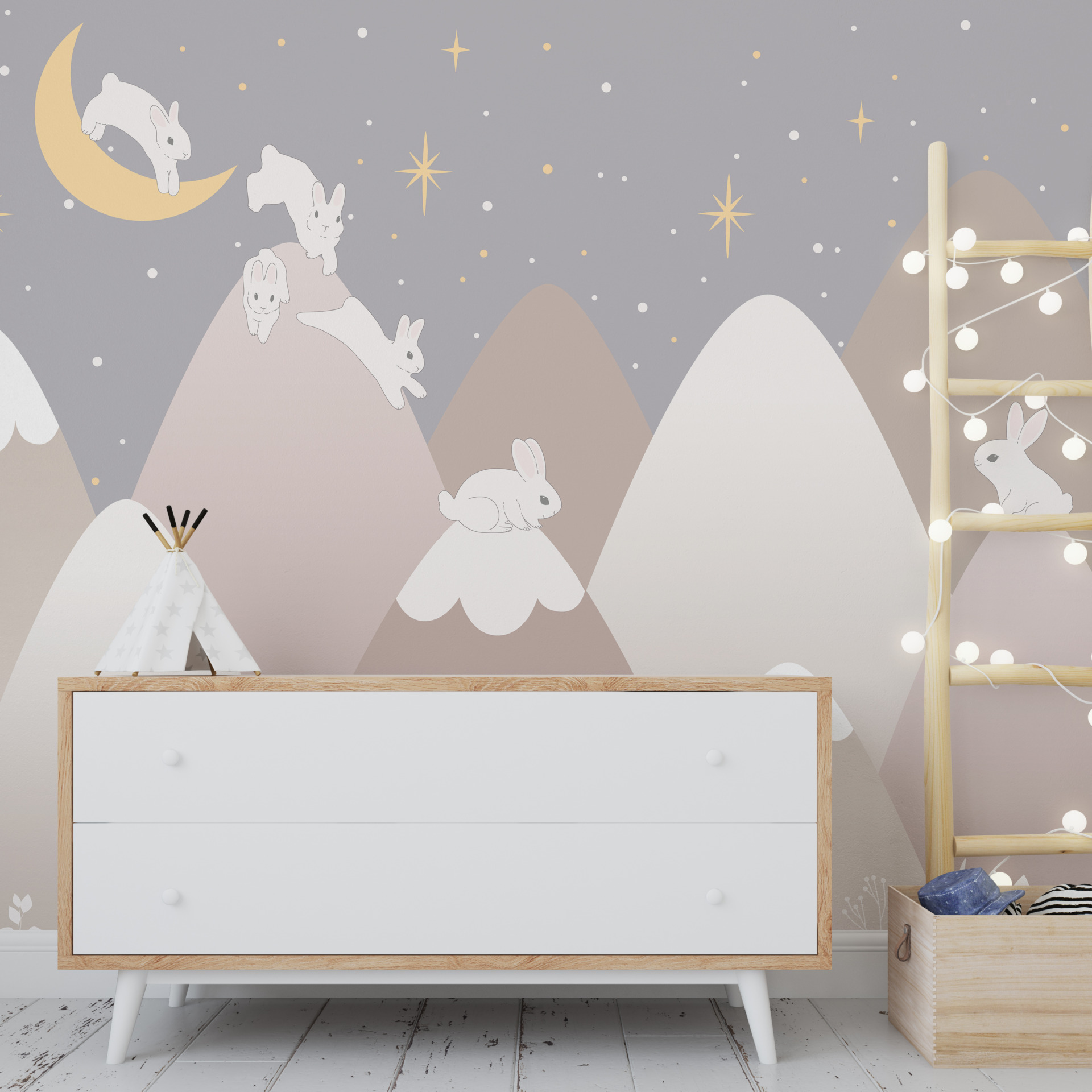 Foto murale Lepujt e Bardhë në Male