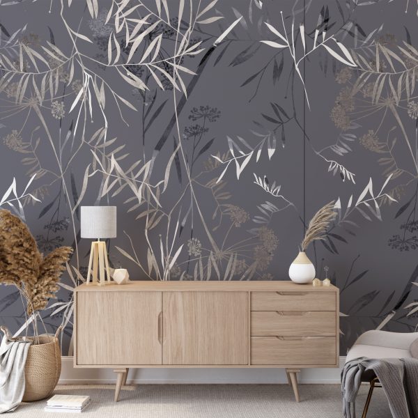 Foto murale Gjethe të bardha në shegë