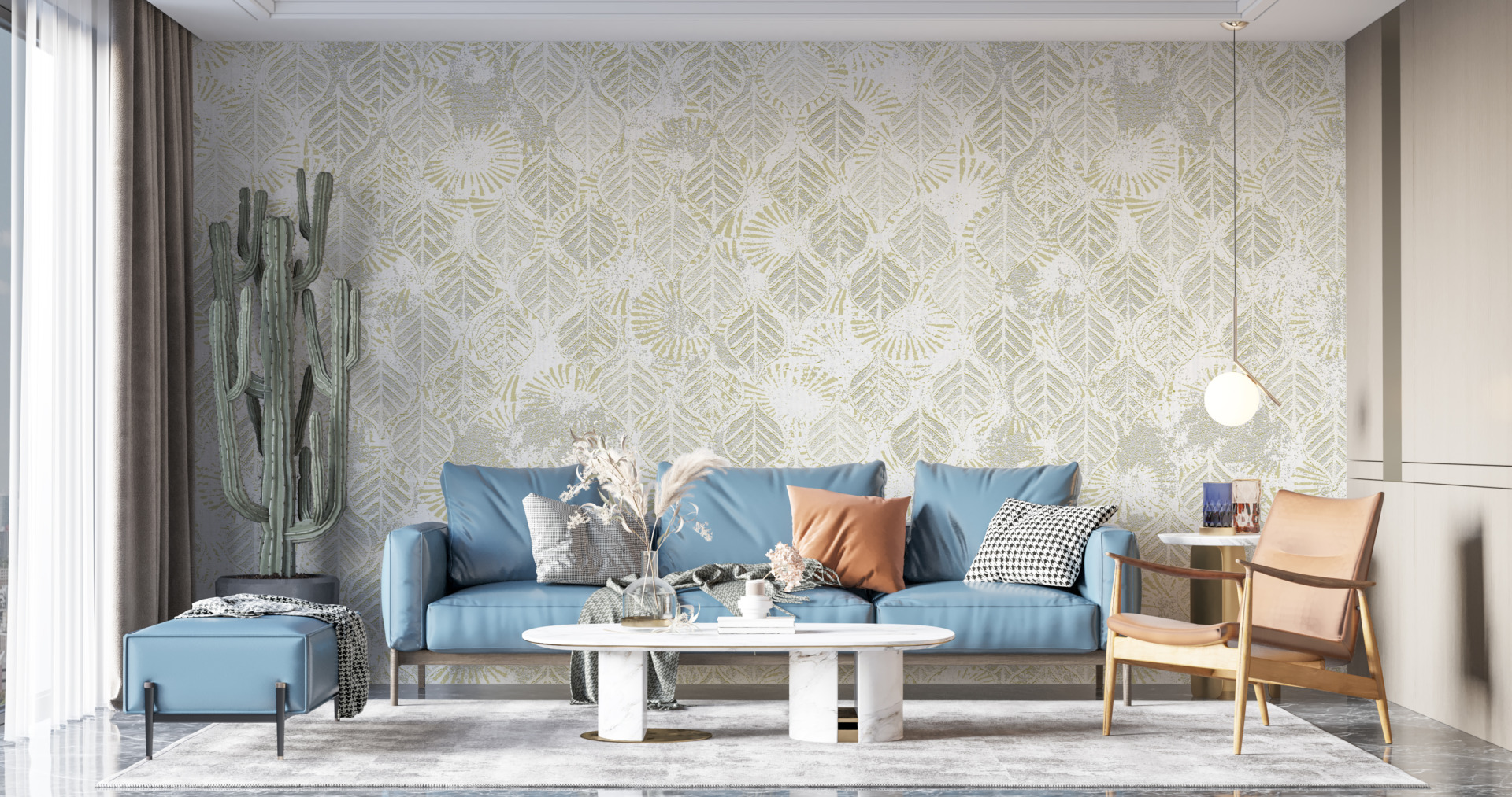 Foto murale Gjethe të Bardha