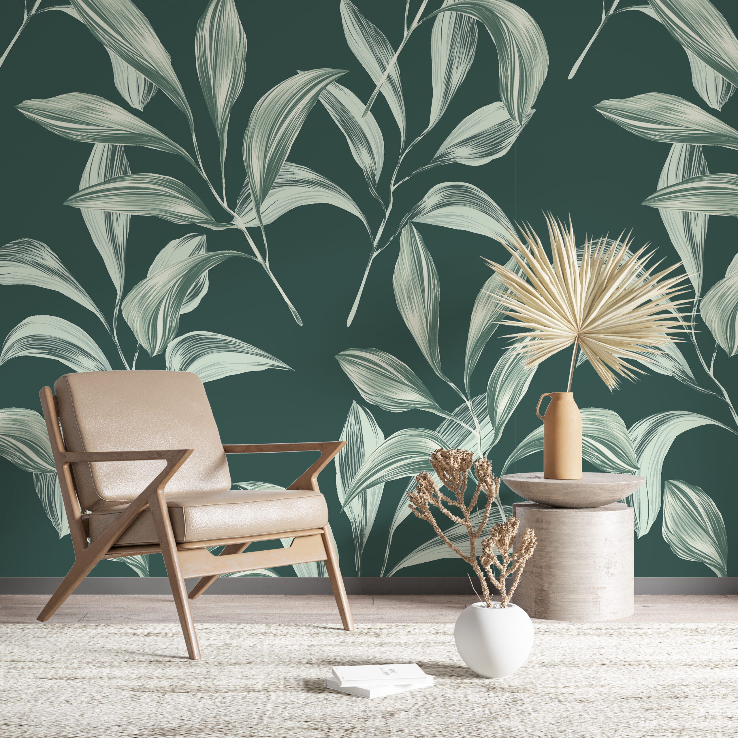 Foto murale Gjethe të Bardha