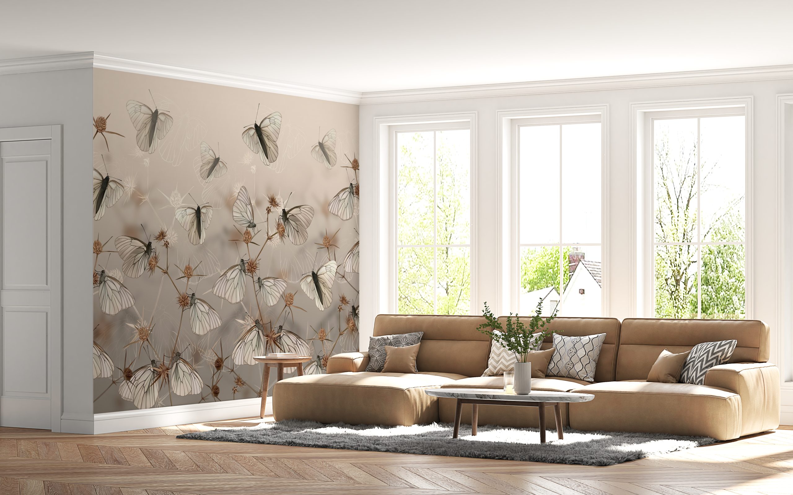 Foto murale Fluturat e Bardha