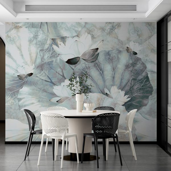 Foto murale Zambakë uji të bardhë