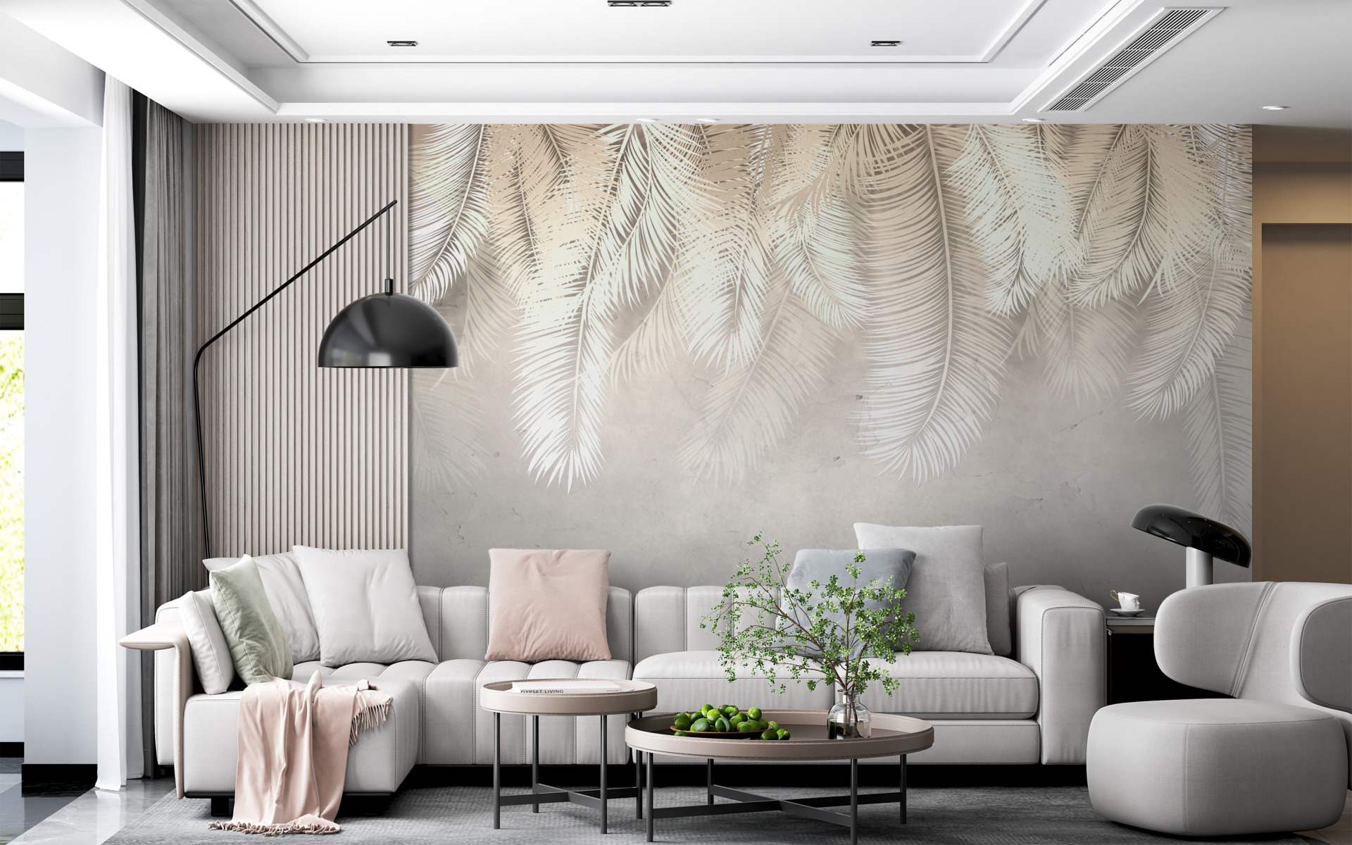 Foto murale Pendë me gjethe të bardha