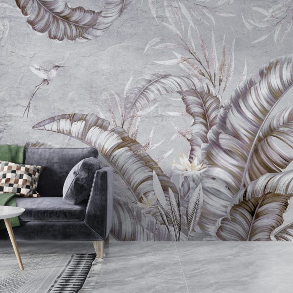 Foto murale Shkëlqimi i pendëve të gjetheve