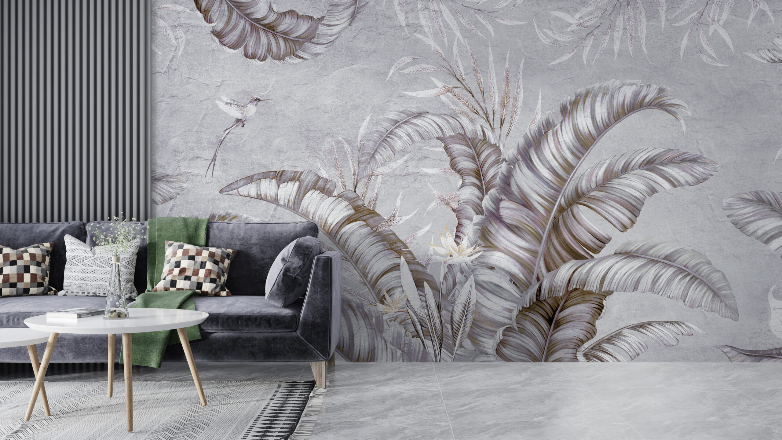 Foto murale Shkëlqimi i pendëve të gjetheve