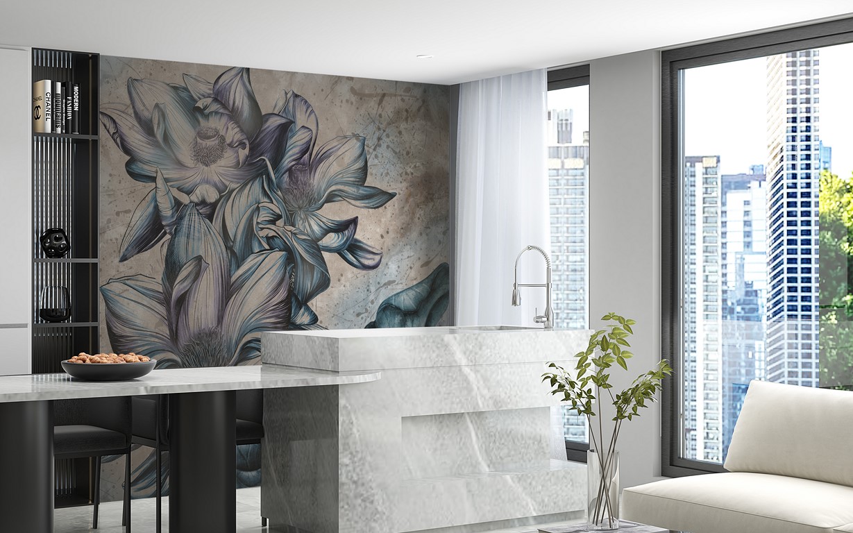 Foto murale Lule e Madhe Blu