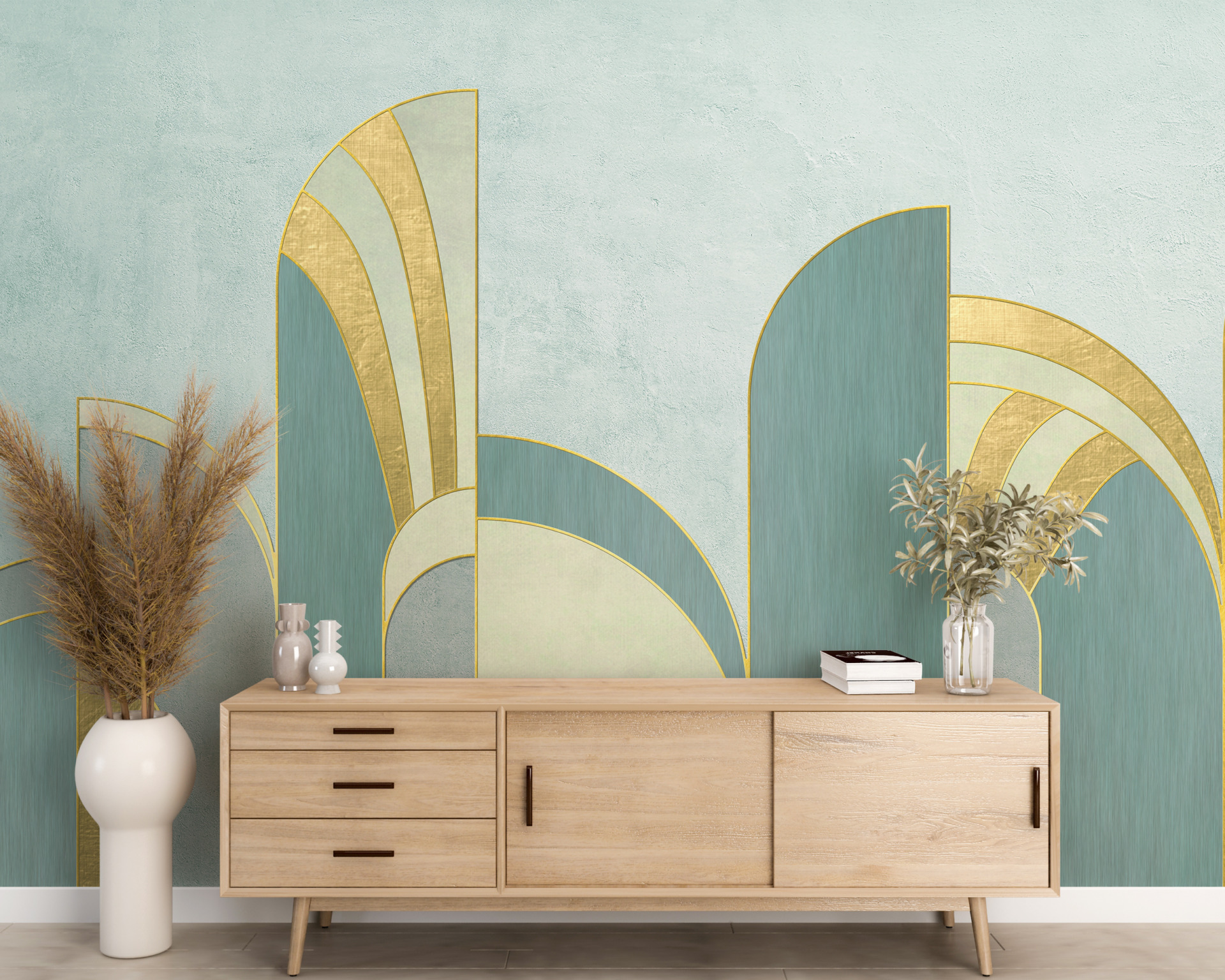 Foto murale Gjeometria Blu