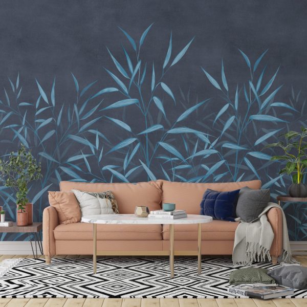 Foto murale Gjethe blu