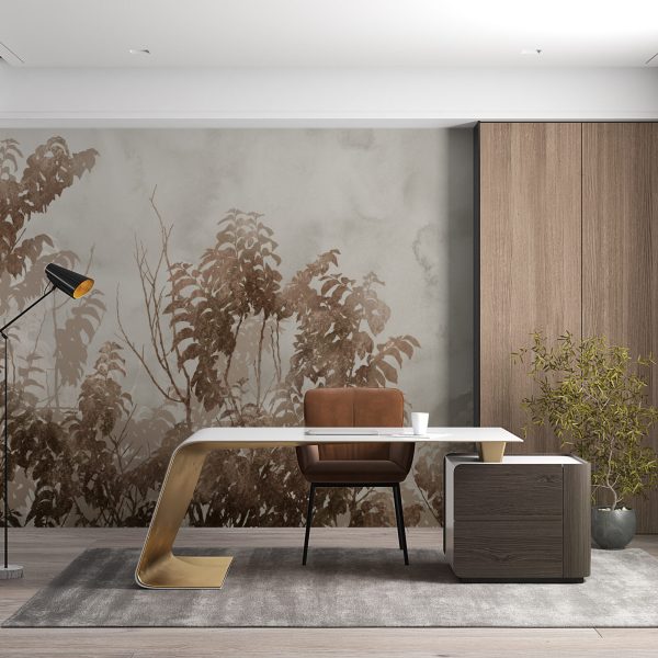 Foto murale Bimë kafe në mjegull