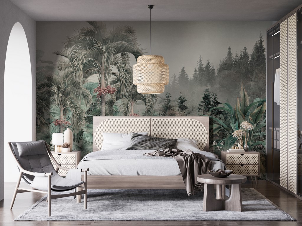 Foto murale Bimë e harlisur në mjegull