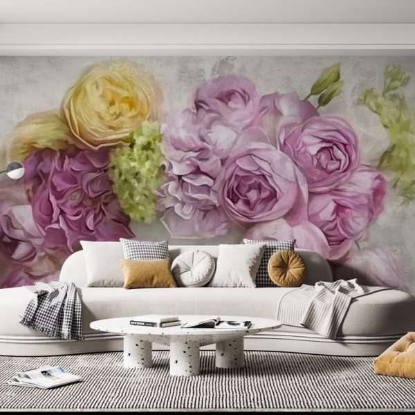 Foto murale Buqetë me lule vjollcë