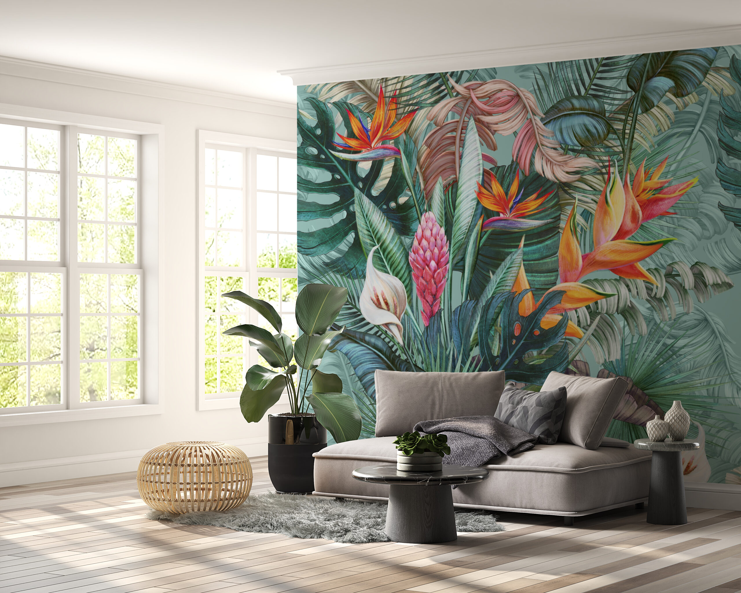 Foto murale Buqetë me lule tropikale