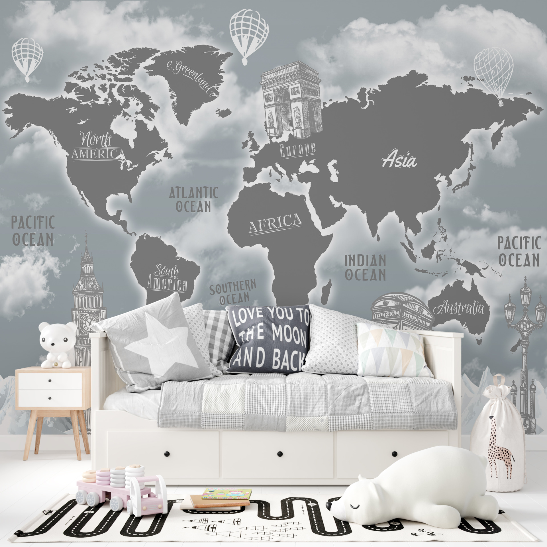 Foto murale E gjithë bota