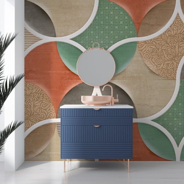 Foto murale Qelq qeramik me ngjyra