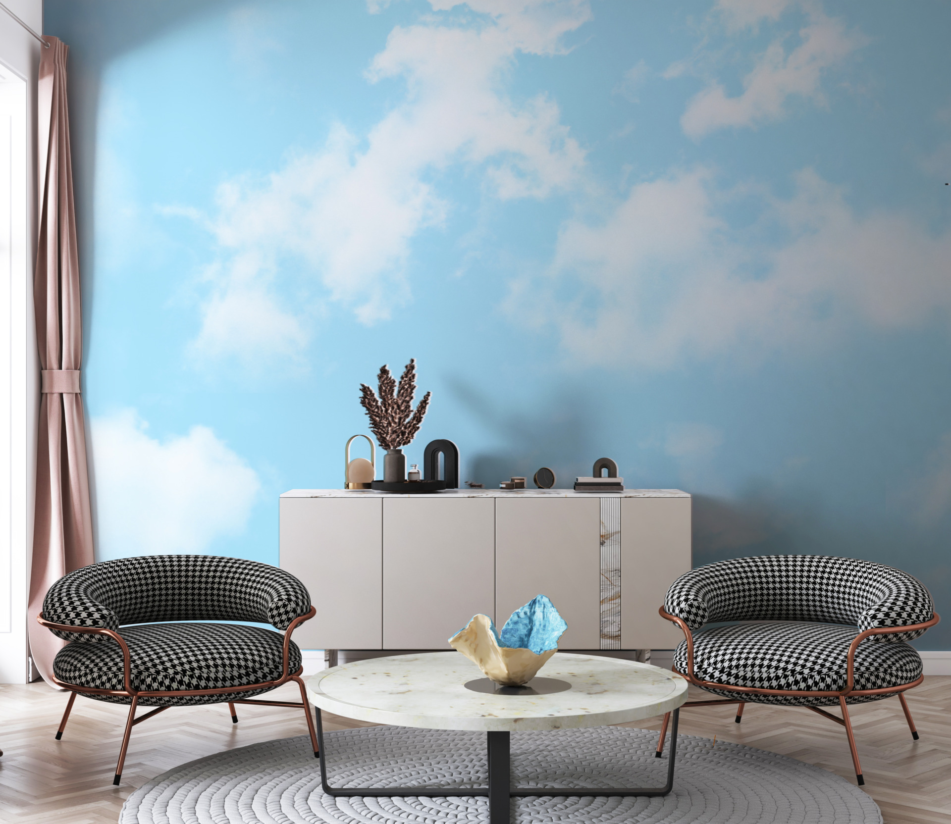 Foto murale Retë në qiell