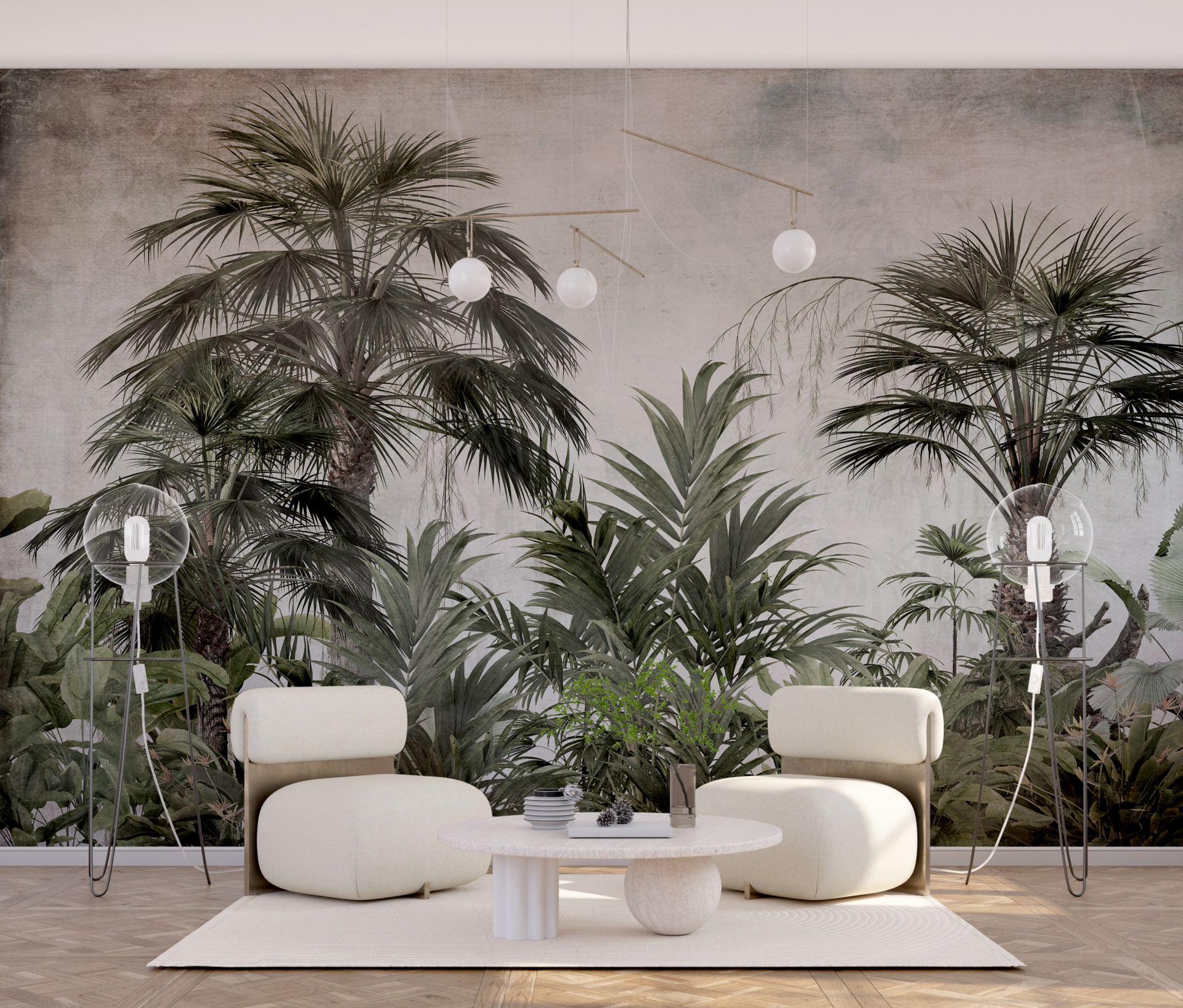 Foto murale Jeshile e errët në xhungël