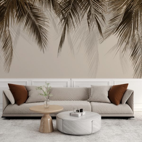 Foto murale Gjethe të errëta të gjata