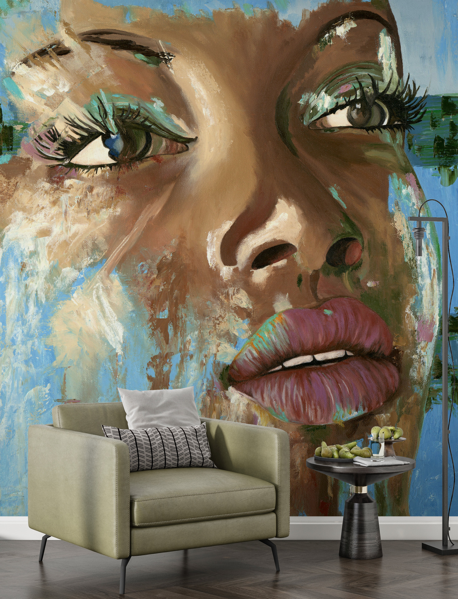 Foto murale Vajzë me lëkurë të errët