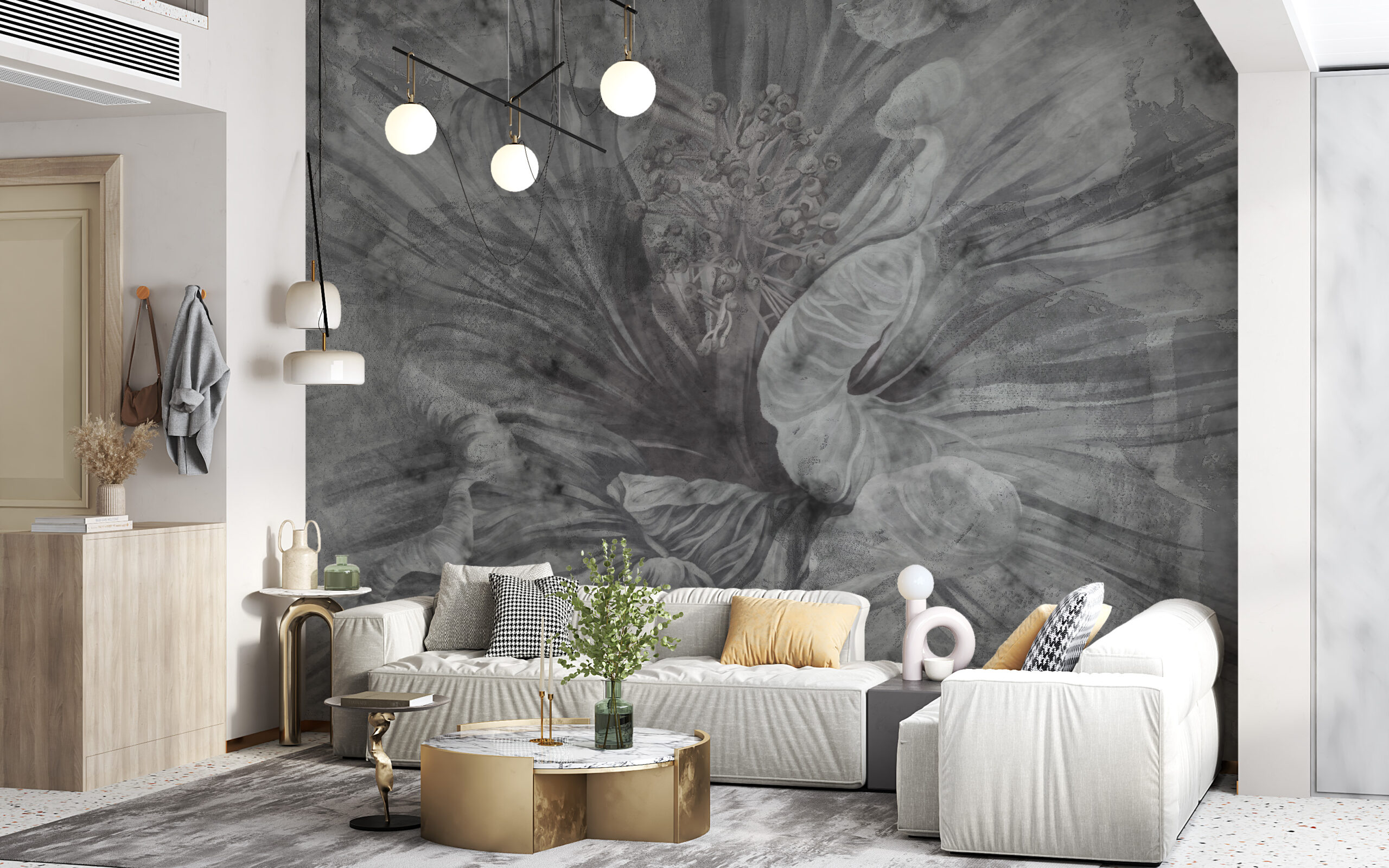 Foto murale Lule e errët